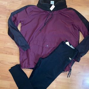 VS PINK NWT anorak & leggings outfit
